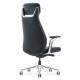 Кресло HAWASAN (ХАВАСАН) PREMIUM EX-830 X-ONE, синхромеханизм, алюминий, экокожа, черное, 533239. Фото товара с разных ракурсов.