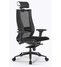 Кресло Samurai Black Edition черное (кожа)