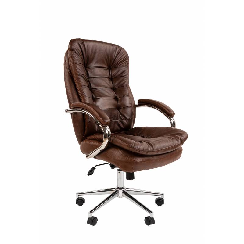 Кресло руководителя Chairman 795 Россия нат.кожа/экокожа коричневая Bruno N главное фото