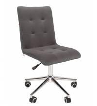 Кресло CHAIRMAN 030 (ткань велюр темно-серая/хром)